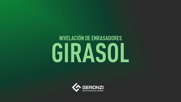 Nivelación de enrasadores - Girasol
